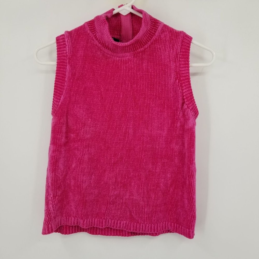 Vintage 525 Made in America Barbie Pink Y2K‎ Sleeveless Tank Top Size Medium